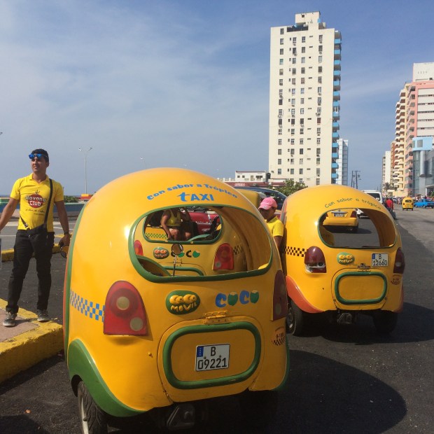 Coco-Taxi al Vedado, L'Avana, Cuba